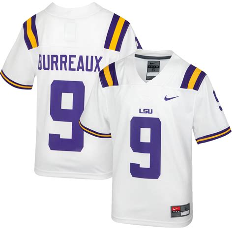 replica joe burrow lsu tigers nike football jersey|joe burrow sweatshirt.